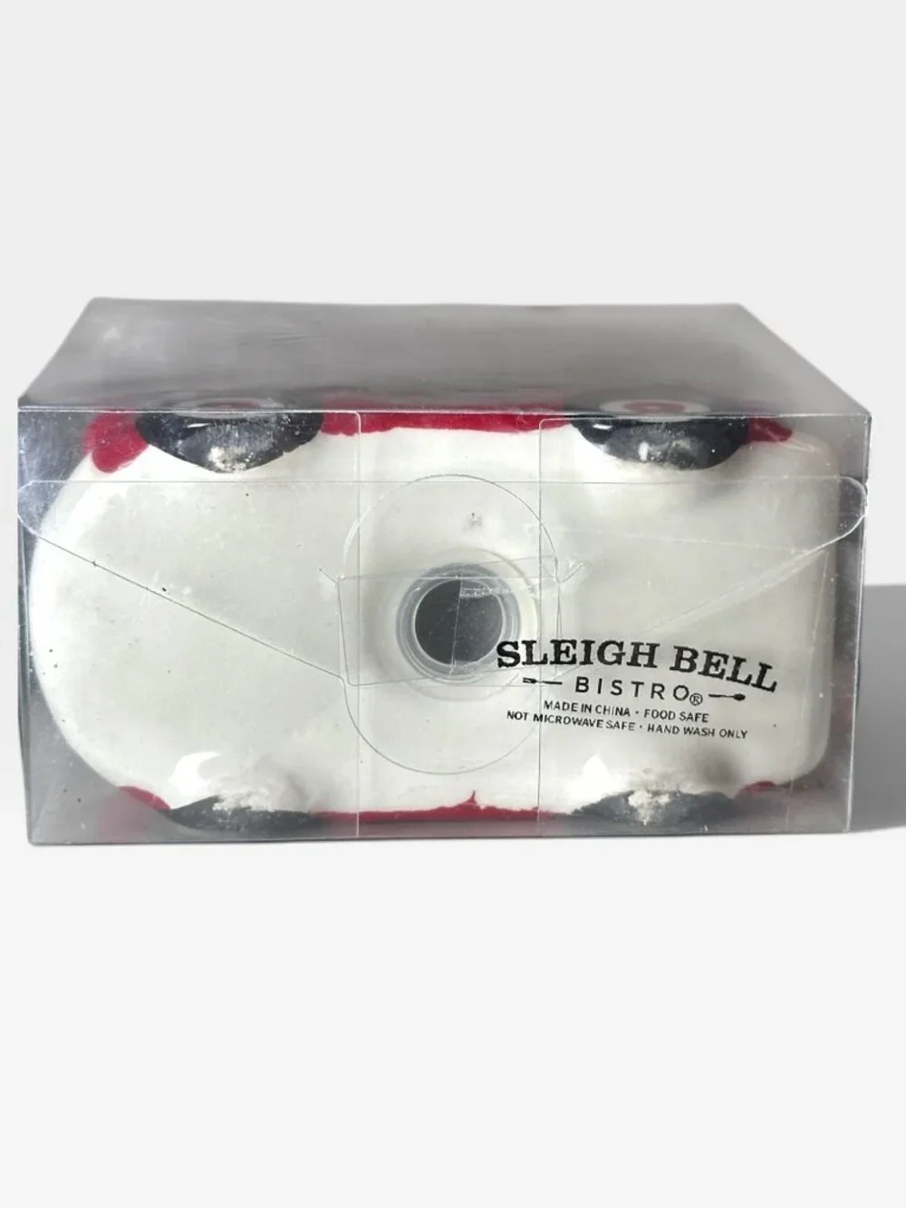 Sleigh Bell Bistro Red Truck & Christmas Tree Ceramic Salt & Pepper Shakers Hand